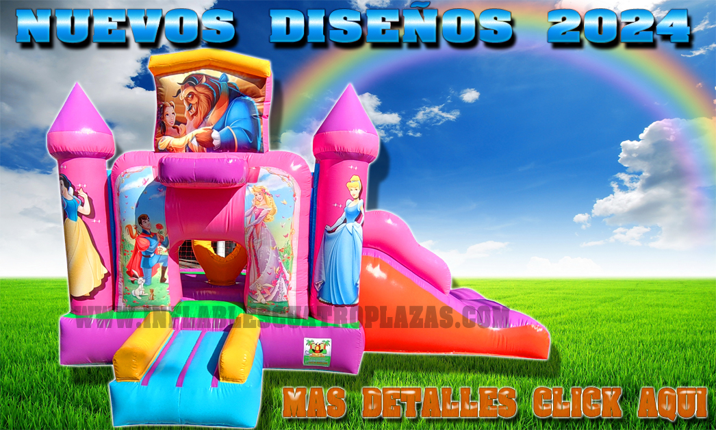 inflable castillo princesas mediano