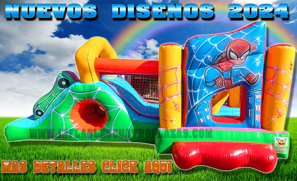 inflable mediano tematica hobra araña