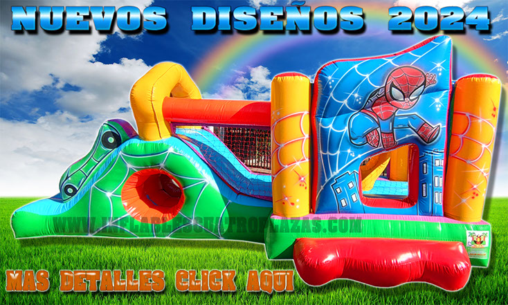 inflable mediano tematica hobra araña